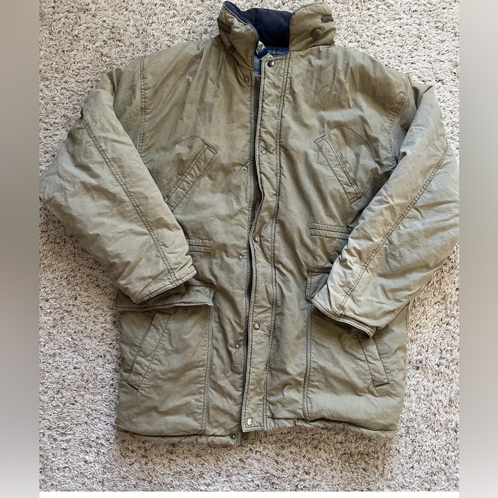 Vintage OshKosh B'gosh Jacket Mens L (42-44) Tall Canvas Barn Chore Coat